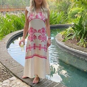 Area Stars Boho Embroidered Dress Maxi Mod Revolve